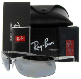 RAY BAN RB TECH 8305 083/82 LIGHT CARBON RB8305 POLARIZED SUNGLASSES