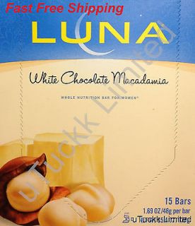15 Nutrition Bars LUNA 1.69oz Per Bar Vitamin Minerals Healthy Snack 
