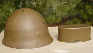 Imperial Japanese WWII Helmet SPRAY PAINT Helmet Is NOT FOR SALE