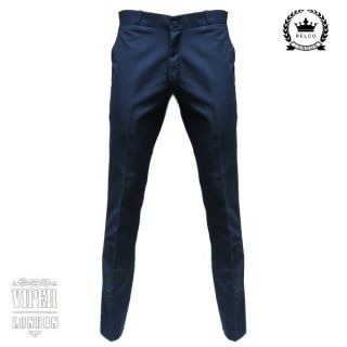 Brand New Navy Sta Press Trousers Mod/Indie/Skin Sizes 26 40