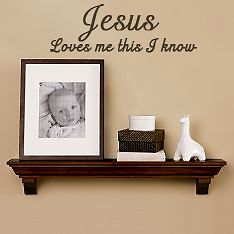 jesus loves me baby room nursery wall quote home decor
