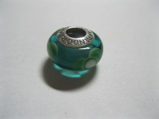 Authentic Pandora Turquoise Flowers For You Charm/Bead 790649 NEW