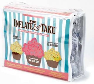 silvermark inflate and take cupcake carrier new 