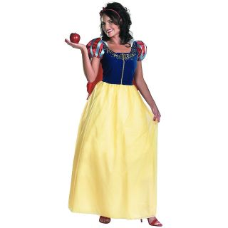Snow White Deluxe Disney Princess Adult Halloween Costume in Std/Plus 