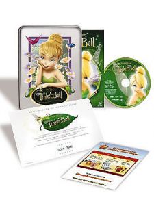Tinker Bell (DVD, 2008) in Collectible Tin  w  Certificate of 