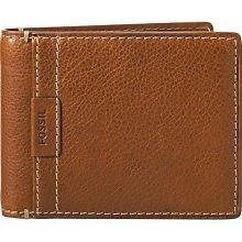 NEW FOSSIL GIBSON TRAVELER LEATHER BIFOLD PASSCASE WALLET DUAL ID 