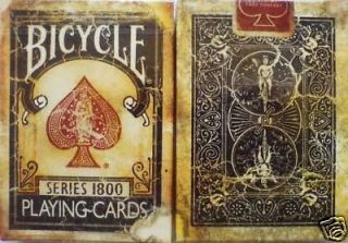 bicycle 1800 vintage blue playing cards  7