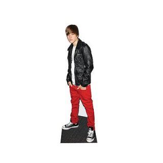 justin bieber standee lifesize cutout red trousers 
