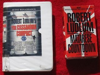 Robert Ludlum(Lot of 2 Audiobooks) The Cassandra Compact/The Matarese 