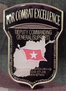 101st airborne dcg support afghanistan challenge coin 
