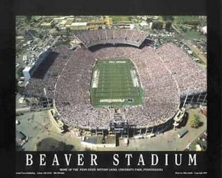 beaver stadium penn state university football poster 28 x 22