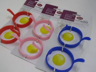 NEW 2PC SILICONE SILICON FRIED POACHER PANCAKE EGG RINGS SHAPER EGGS 