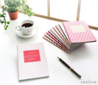   ] ARDIUM 2013 Monthly Diary Scheduler Notebook Note Planners NEW