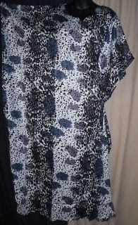 NEW Exotic Black Cheetah Print Jumper KAFTAN Dress 1 SIZE PLUS XL 1X 