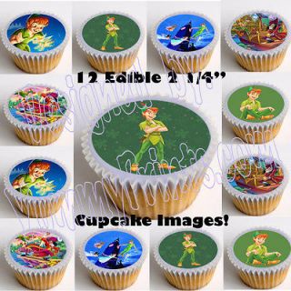 Peter Pan (Disney) 2.25 Edible Image Cup Cake Toppers 12pcs. cut 