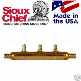 port 1/2 PEX Plumbing Manifold Sioux Chief OPEN