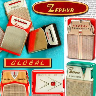 Great Little Radios from Global & Zephyr stunning vintage transistor 