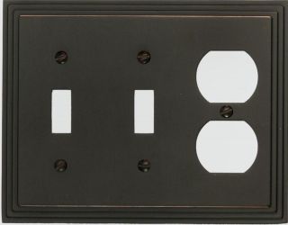 switch plate outlet cover wall rocker oil rubbed bronze four