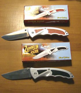 Frost Cutlery Folding Knife / Pocket knife lot of 2 Zeppelin Folders