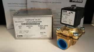 PARKER 12F23C2248A3FP​H80 GOLD RING 3/4 NPT 2 WAY COMPLETE SOLENOID 