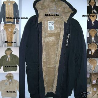 men s studio fur lined heavy hoodie sweatshirt msrp $ 63