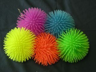 05 porcupine puffer balls koosh children play toy expedited shipping 