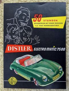 Distler 7500 Porsche Speedster guaranteed ORIGINAL instruction 