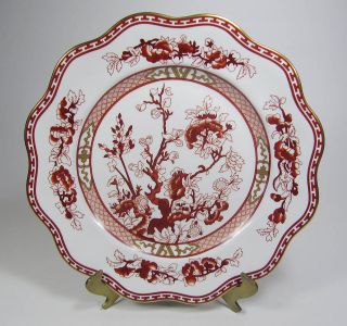 coalport china indian tree coral scalloped dinner plate time left