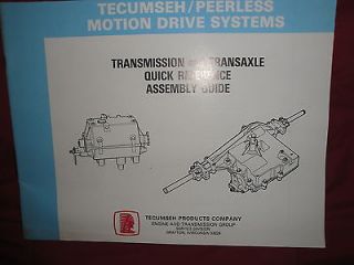 tecumseh peerless motion drive systems transmission transaxle assembly 