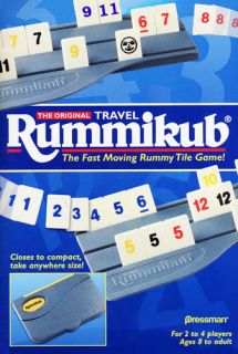   Travel Rummy Tile Game Dented Box Travel Rummy Pressman Toy NEW