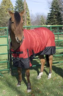 New 1200D Turnout Waterproof Horse Winter Blanket Heavy Weight Black 