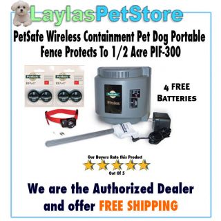 PetSafe PIF300 Wireless Containment Pet Dog Portable Fence Protects To 
