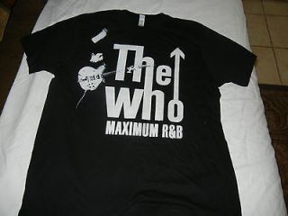 the who black 2008 09 tour mens xl t shirt