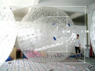 NEW 2.6M Red Rope Inflatable Zorb ball Zorbing Human Hamster ball 