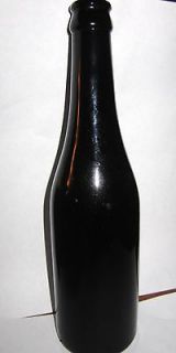 Vintage Black Glass Old Soda Bottle MISSION ORANGE DRY SODA
