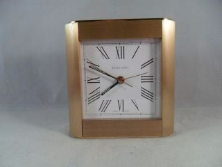 Tiffany & Co.   Quartz Alarm   Table/ Desk Clock   Swiss Made