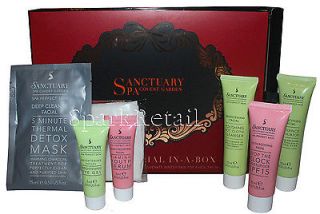 Sanctuary Spa WINTER FACIAL IN A BOX 6 Item Radiant Skin Care Gift Set