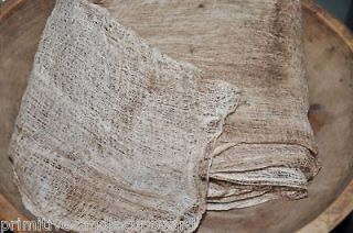   GRUNGY STAINED CHEESECLOTH PRIMITIVE AGED CRAFTS CHEESE CLOTH FABRIC