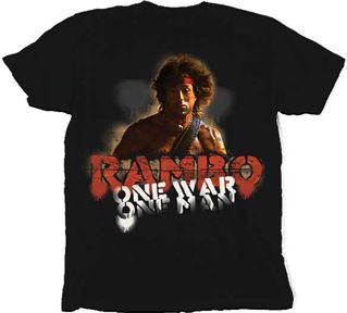 rambo one war one man stallone t shirt xxl