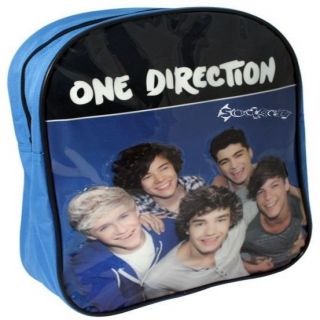 official 1d one direction school backpack rucksack bag blue time