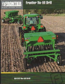 John Deere Frontier No Till Tractor Drill Brochure Leaflet