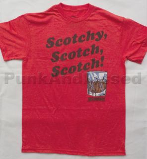 Anchorman   Scotchy Scotch Scotch   heathered red t shirt   Official 