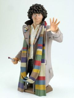   DOCTOR TOM BAKER MINI BUST UK IMPORT BBC TIME LORD SONIC SCREWDRIVER