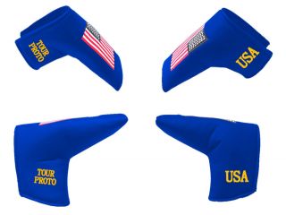 NEW USA FLAG BLUE PUTTER COVER TOUR PROTO FITS SCOTTY CAMERON by Tour 