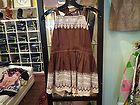 NWT Plenty By Tracy Reese Brown Embroidered Halter Top Size 12