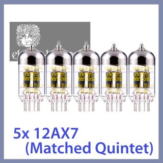   Harmonix 12AX7EH 12AX7 ECC83 Vacuum Tube, Matched Quintet TESTED