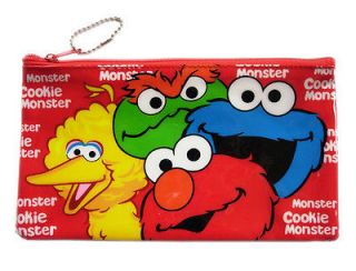 Brand new Sesame Street supply pouch   Elmo & Cookie Monster Pencil 