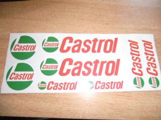 castrol decal set 8 stickers from united kingdom time left