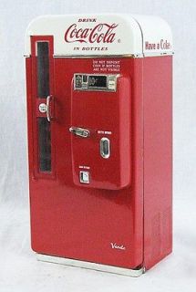 Retro Coke Coca Cola Cooler Vending Machine Musical Bank CK33090