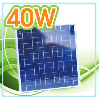 40 watt solar power panel for grid tie inverter rv